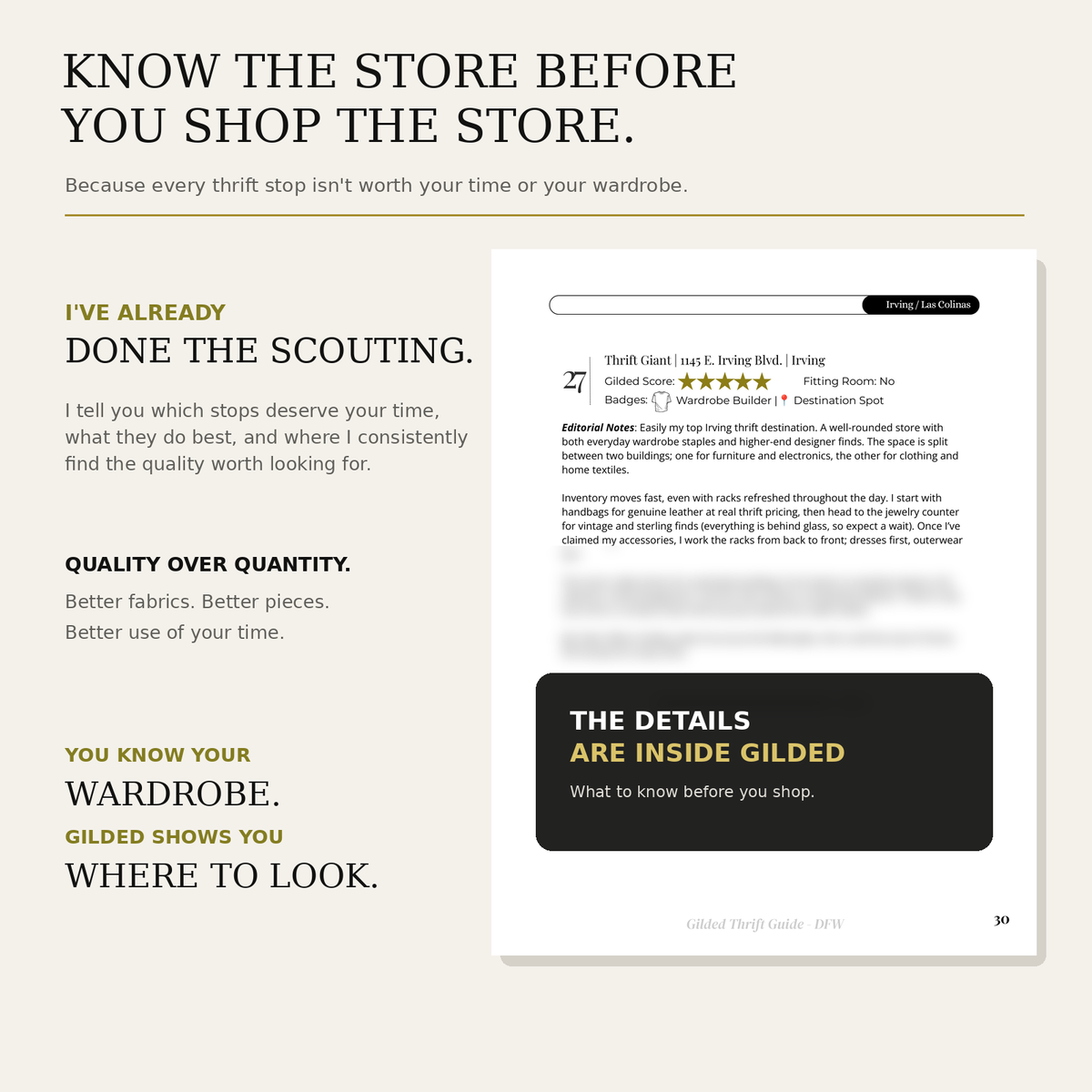 Gilded: The DFW Thrift Guide