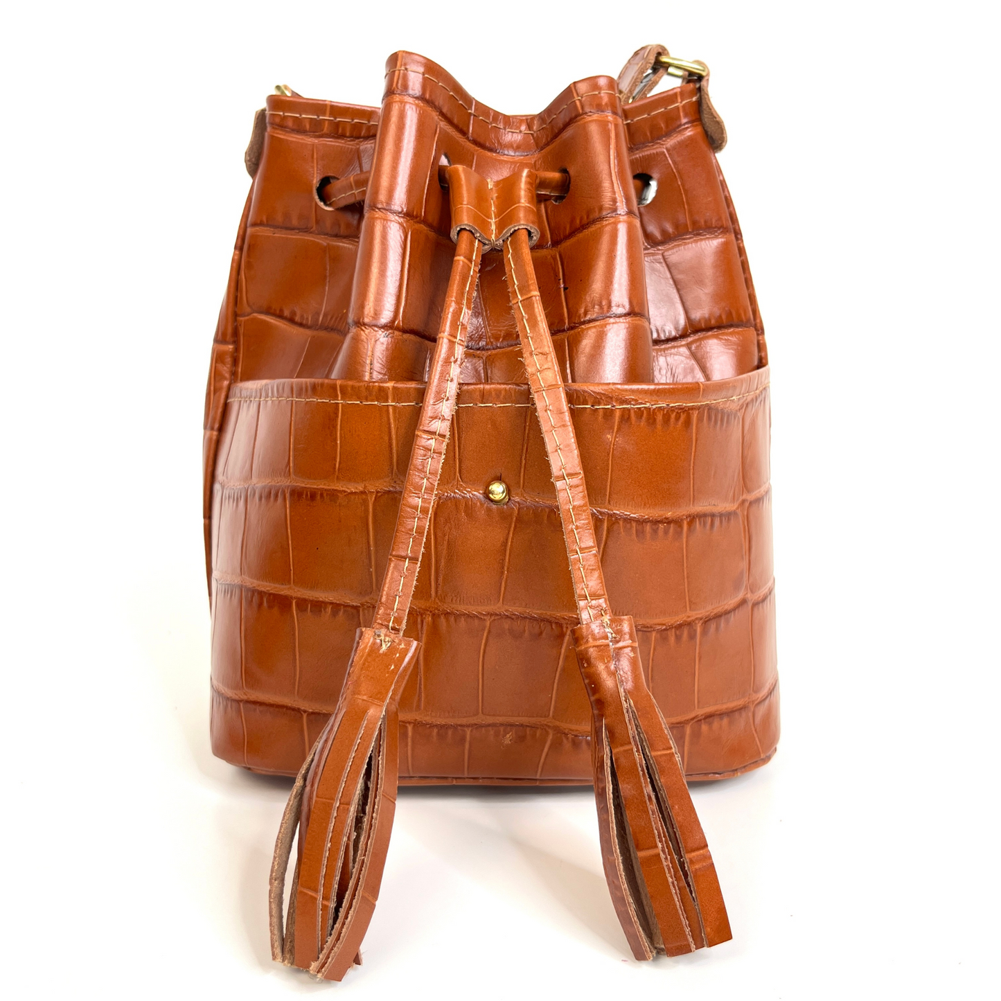 The Brandi Bucket Bag - Peanut Butter