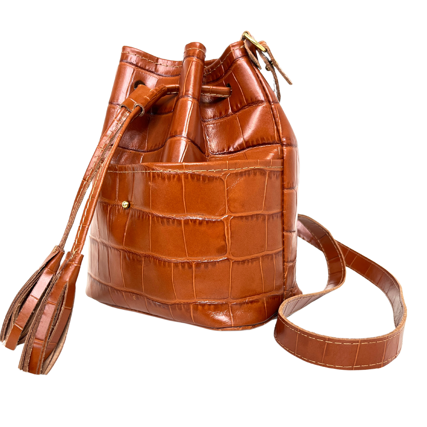 The Brandi Bucket Bag - Peanut Butter